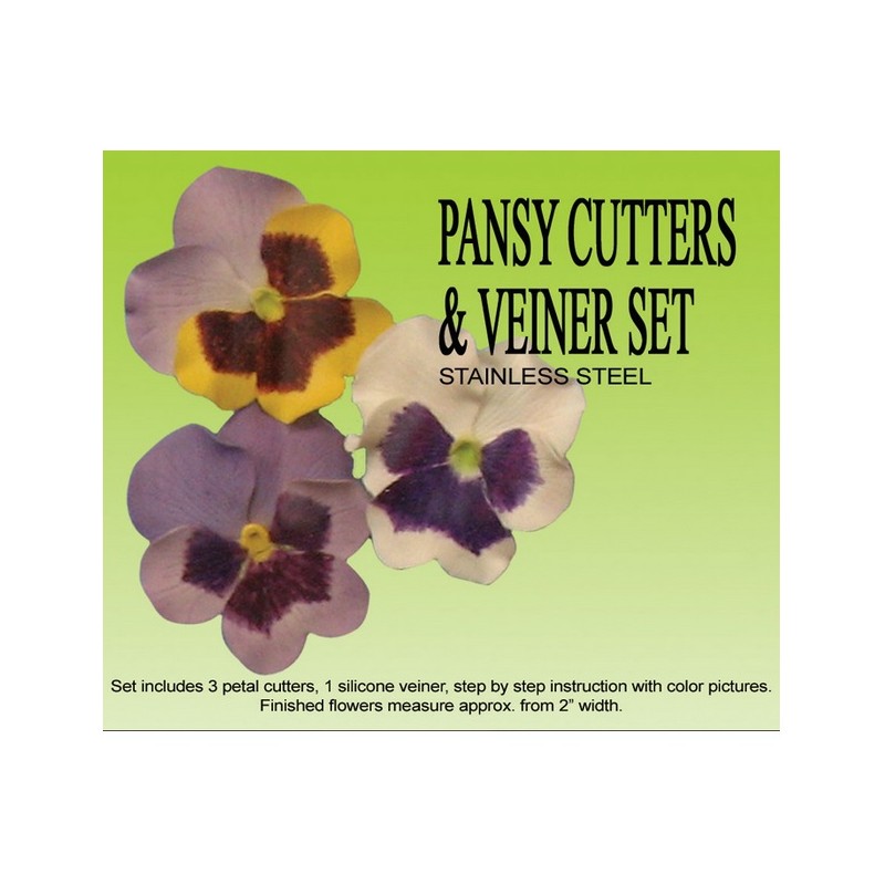 Pansy Cutter and Veiner Set