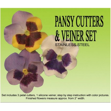 Pansy Cutter & Veiner Set by Petal Craft