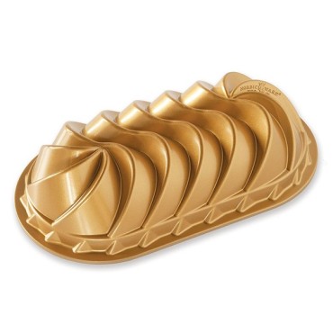 Nordic Ware Heritage Loaf Pan Premium Gold Collection