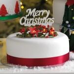 Gumpaste Cake Topper Merry Christmas