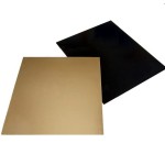 Decora Rectangular Cake Card Gold/Black, 30x40cm