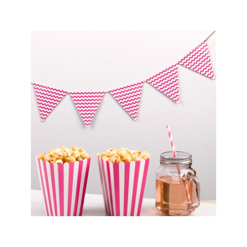 Paper Bunting Carnival Pink, 2.2 Metres