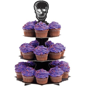 Wilton Spooky Skull Halloween Cupcake Stand
