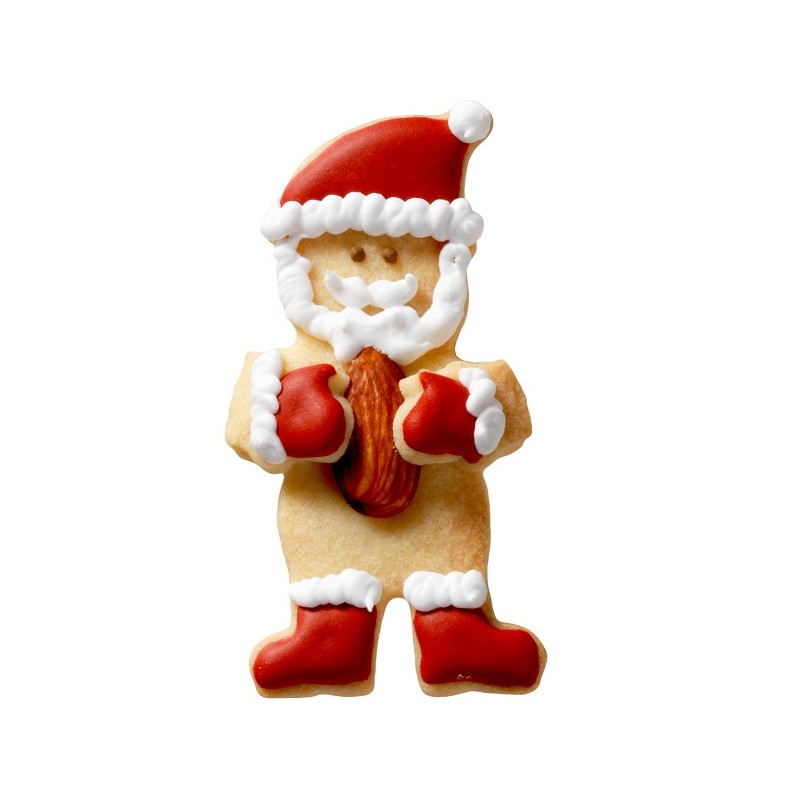 Birkmann Cuddle Santa Cookie Cutter, 8.5cm