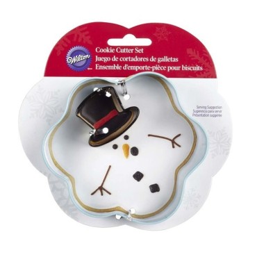 Christmas Melted Snowman Cookie Cutter Set