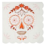 Meri Meri Sugar Skull Cocktail Napkins, 16 pcs