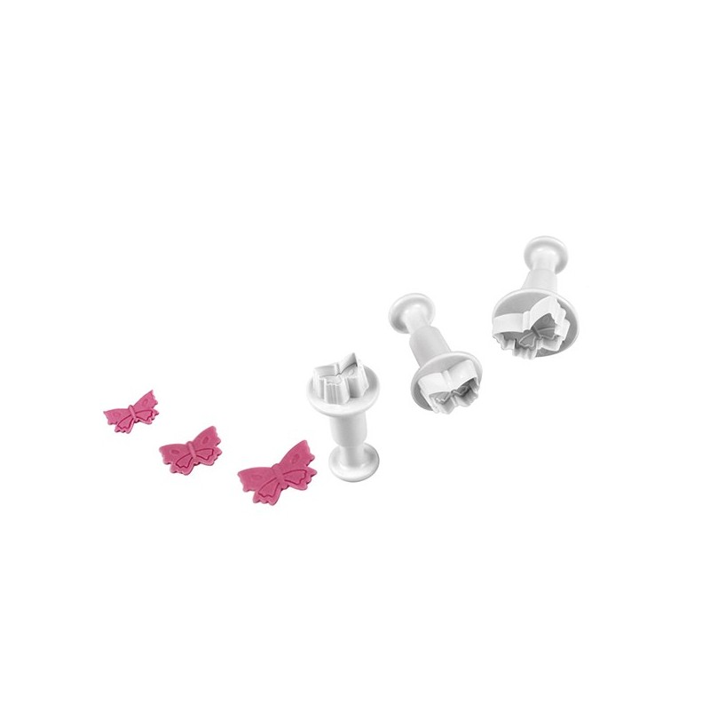 PME Mini Butterfly Plunger Cutters, 3 pcs