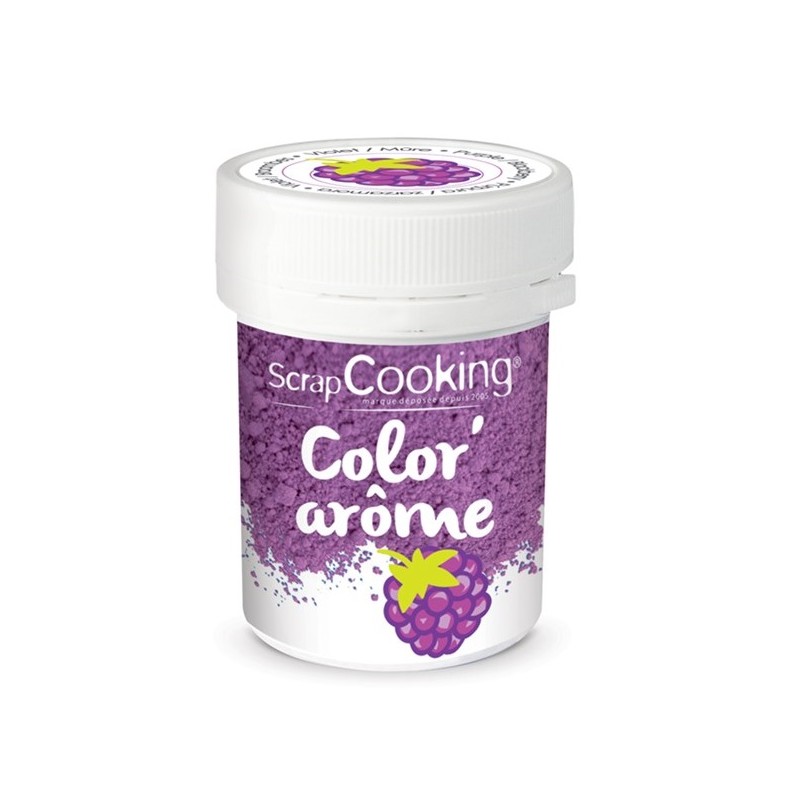 ScrapCooking Blackberry Color Arome Purple, 10g