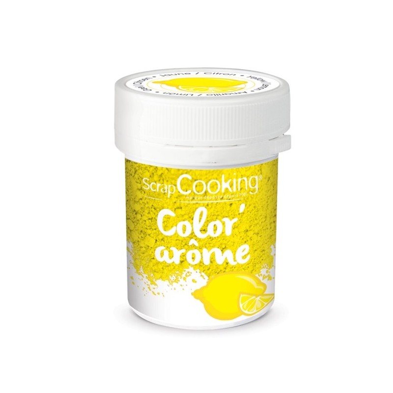 ScrapCooking Zitrone Aroma Farbpulver Gelb, 10g