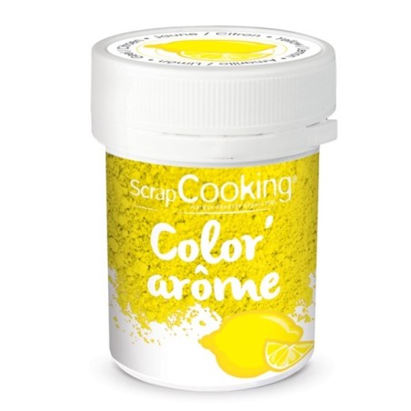 Yellow Colouring and Flavoured Mix Lemon Scrapcooking Color'arôme