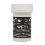 Sugarflair Pastel Paste Colour - White, 25g