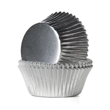 Cupcake Förmchen Metallic Silber NJMFS