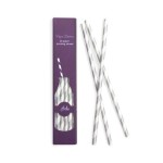 Paper Straws Silver Sundae, 24 pcs