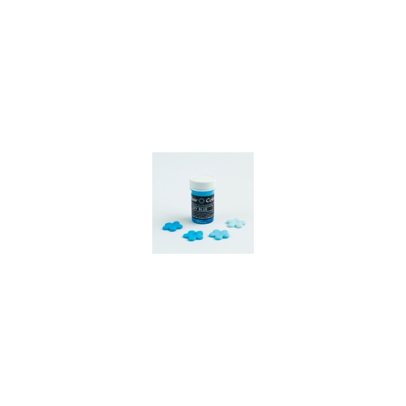 Sugarflair Lebensmittelfarbe Paste Pastell Himmelblau - Sky Blue, 25g