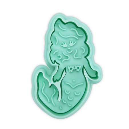 Mermaid 3D Cookie Plunger Cutter