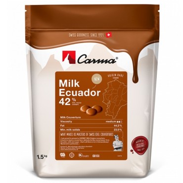 Milch Kuverture Carma Ecuador 42%