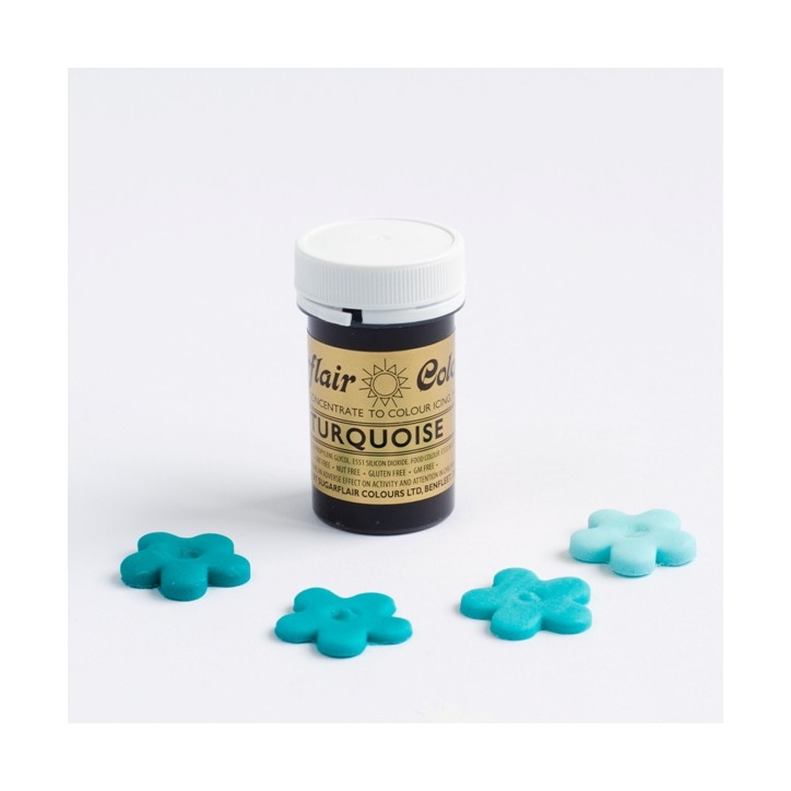 Sugarflair Spectral Paste Colour Turquoise – Lebensmittelfarbe für Fondant & Buttercreme Sugarflair Spectral Paste Colour Turquoise – Lebensmittelfarbe für Fondant & Buttercreme