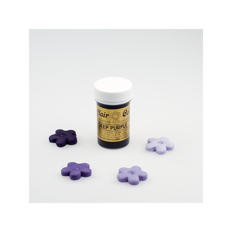 Sugarflair Lebensmittelfarbe Paste Purpur Violet - Deep Purple, 25g