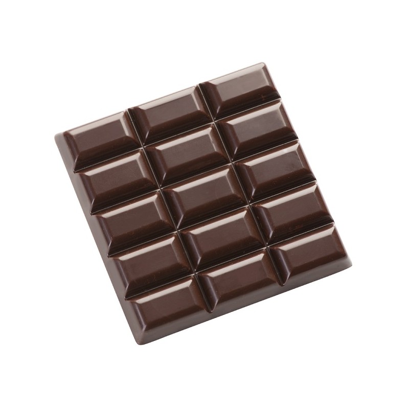 6 Count Square Chocolate Bar Chocolate Mould, 50g