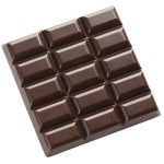 6 Count Square Chocolate Bar Chocolate Mould, 50g