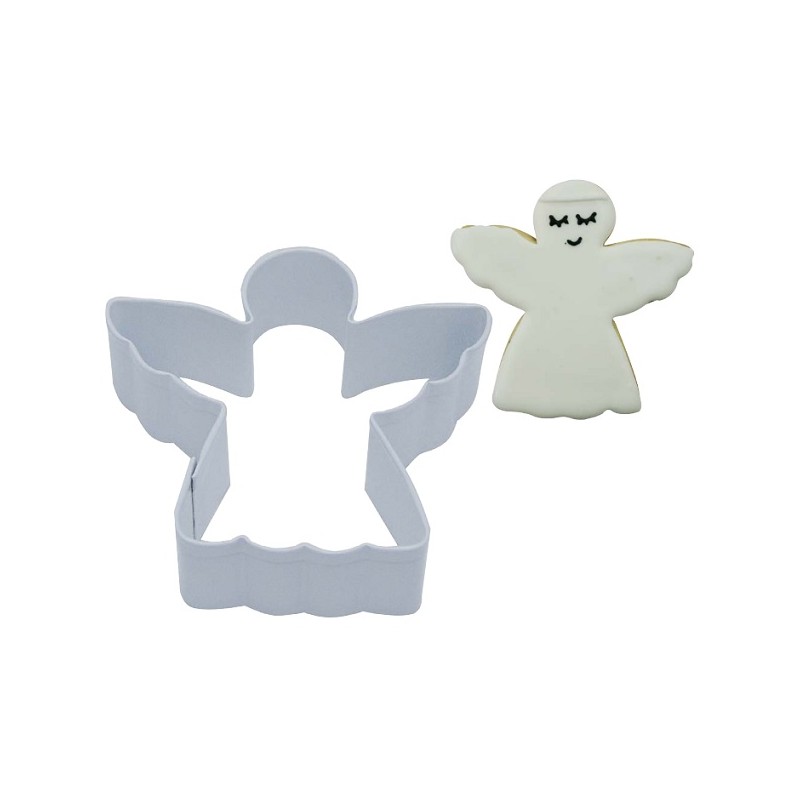 Anniversary House White Angel Metal Cookie Cutter, 8cm