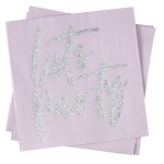 Ginger Ray Iridescent Foiled Lets Party Paper Napkins, 16 pcs