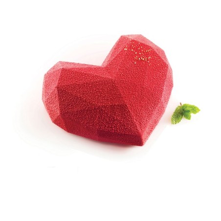 Silikomart professional origami heart silicone mould