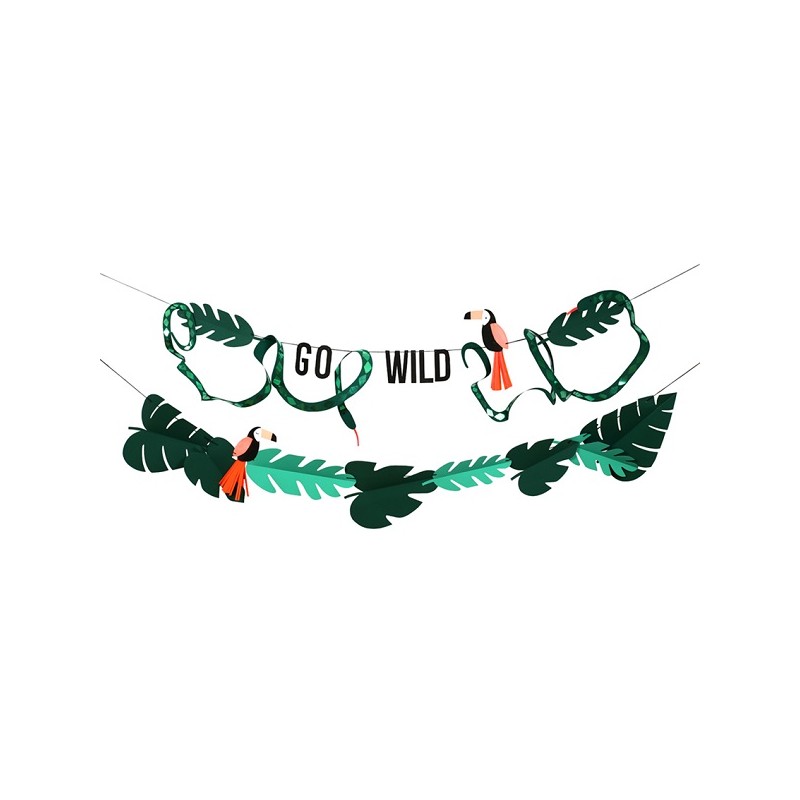 Meri Meri Go Wild Garland Set, 2x3 Meter