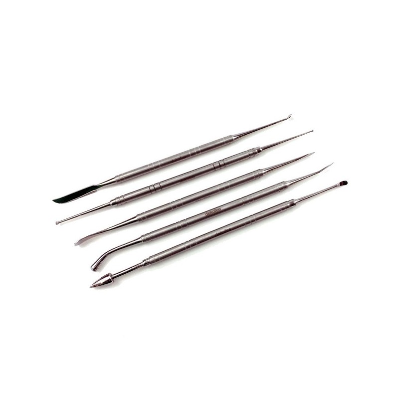 Stainless Steel Modelling Tools, 5 pcs