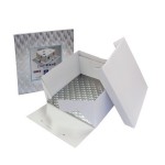 PME Cake Box and 3mm Square Cake Board, 20x20x15cm