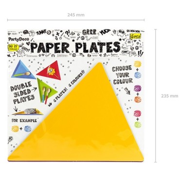 Bright Triangle Party Plates