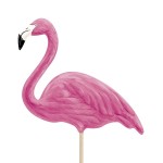PartyDeco Aloha Flamingos Toppers Set, 6 pcs