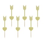 PartyDeco Cupcake Toppers Cupid Arrow, 6 pcs