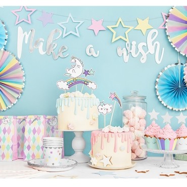 Banner Unicorn - Make a wish, 15 x 60 cm