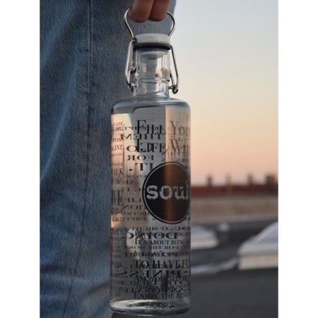1 Liter Glasflasche Soulbottles Fill you Life with Soul SB10-01