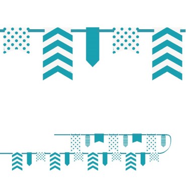 Party Garland Teal 330cm