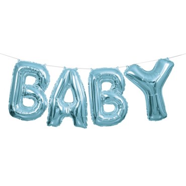 Blue Baby Balloon Banner