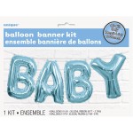 Unique Party BABY Folienballon-Banner Blau