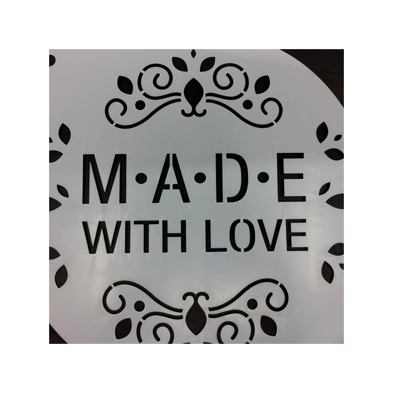 Made with Love Stencil, 26cm