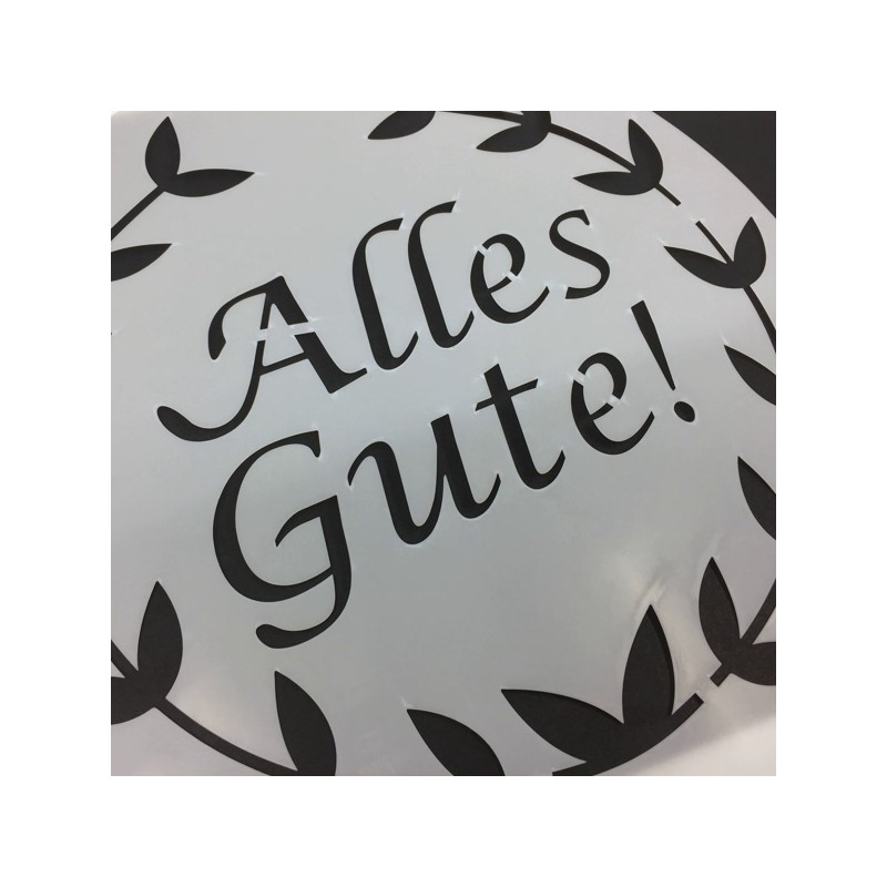 Alles Gute Stencil, 26cm