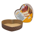 Decora 5 Disposable Heart Cake Pan, 205x225x50mm