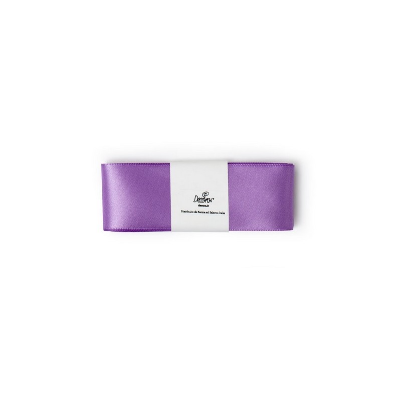 Decora Double Satin Ribbon Lilac, 40mm x 3m