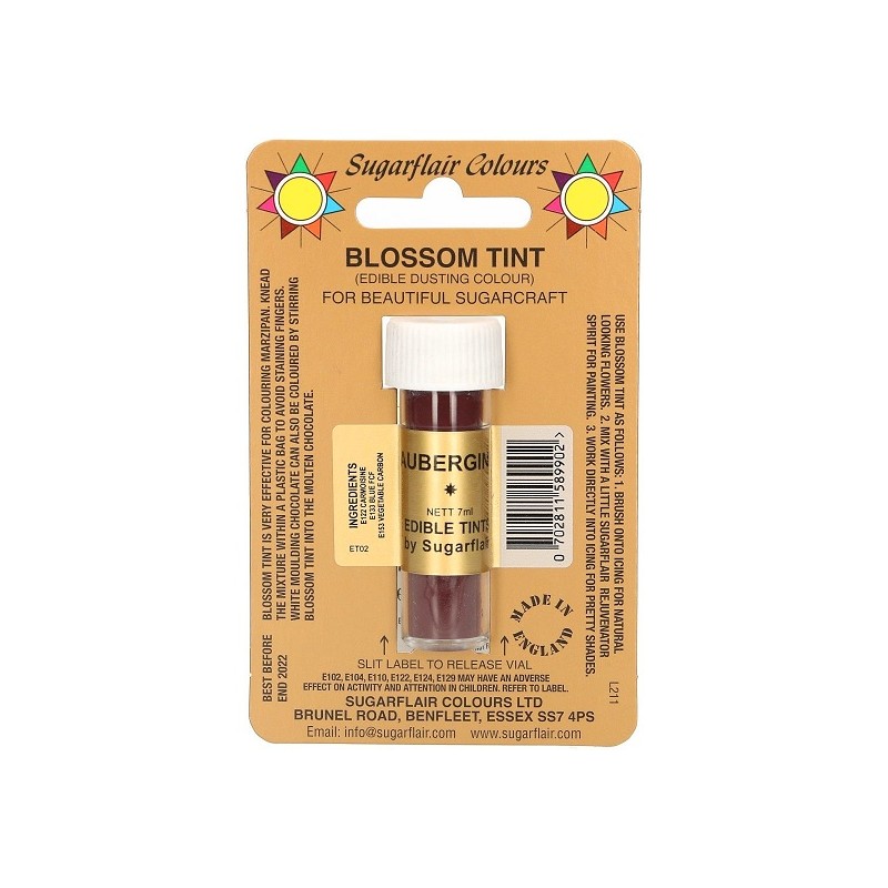 Sugarflair Blossom Tint Aubergine, 7ml