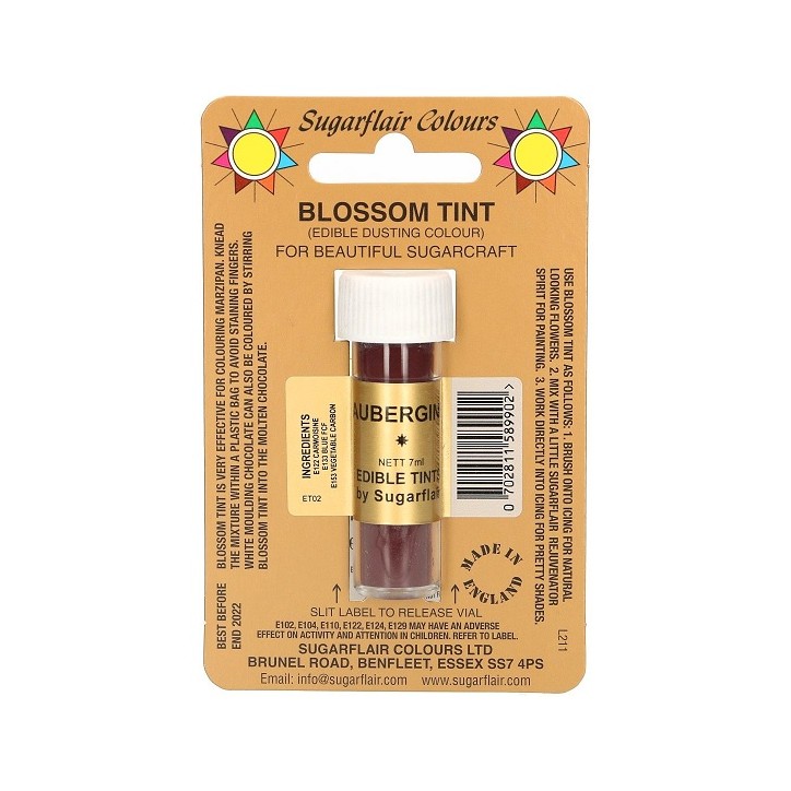 Sugarflair Dust Colour Aubergine – Edible Food Colouring 7ml Sugarflair Dust Colour Aubergine – Edible Food Colouring 7ml