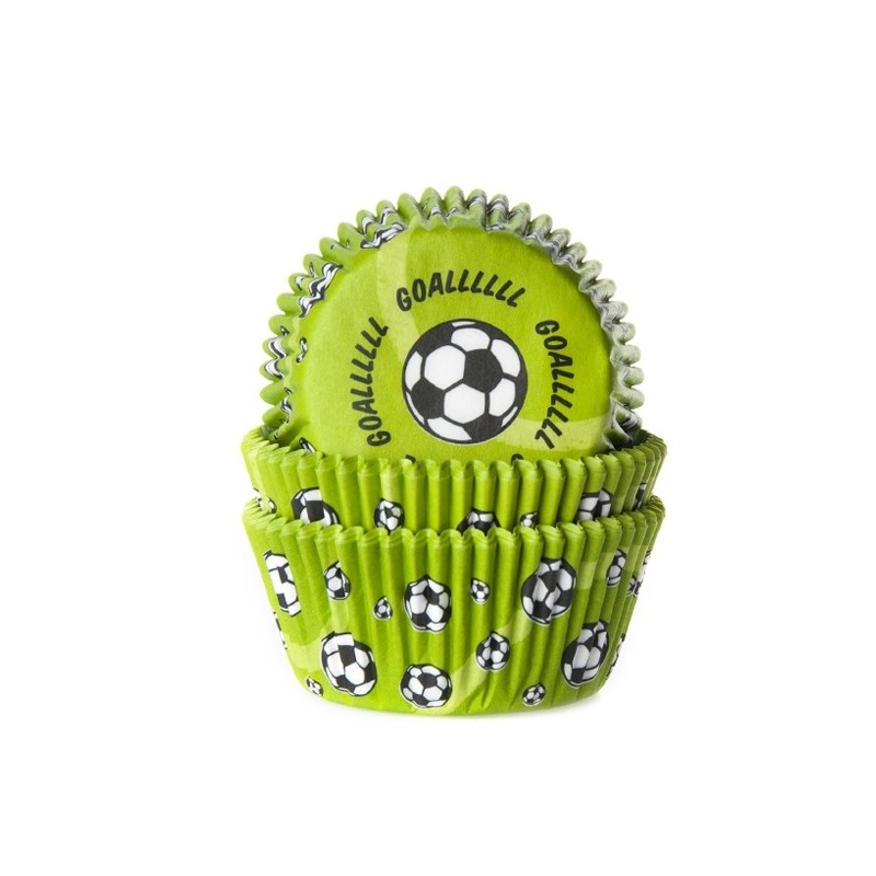 House of Marie Cupcake Liners Soccer Goal Green, 50pcs