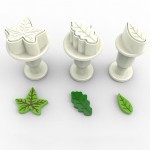 Dekofee Mini Leaves Plunger Cutters, 3 pcs