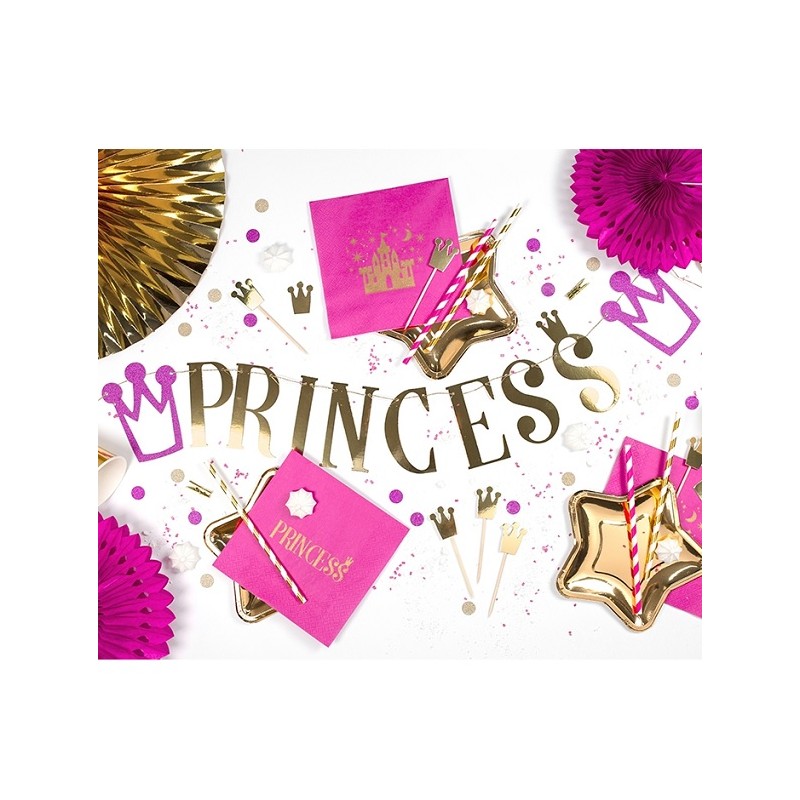 PartyDeco Princess Banner, 13.5 x 90cm