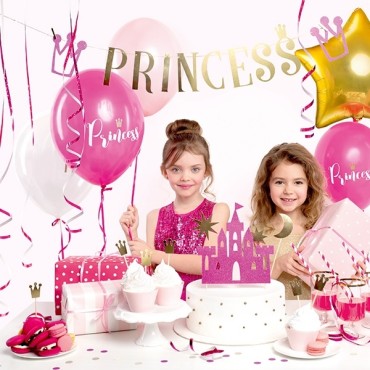 Princess Banner with Crown