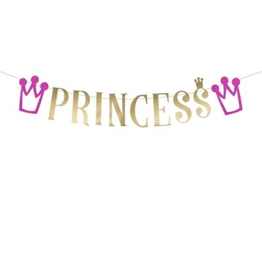 Princess Banner with Crown