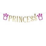 PartyDeco Princess Banner, 13.5 x 90cm